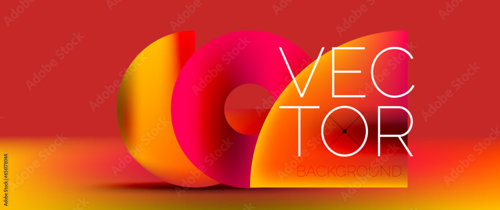 Sleek podium with abstract composition of squares, circles, and triangles, adorned with vibrant fluid gradients for wallpaper, banner, background, landing page, wall art, invitation, print, poster