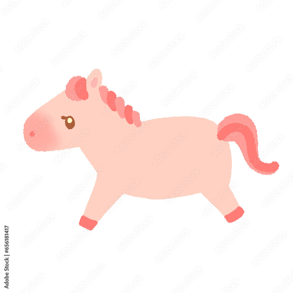 かわいい仔馬のイラスト かわいい仔馬のイラスト