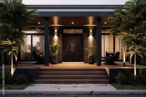modern exterior home design inspiration for house with outdoor area design