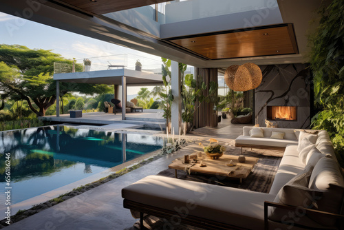 Stylish Living Space and Breathtaking Pool  © Kien