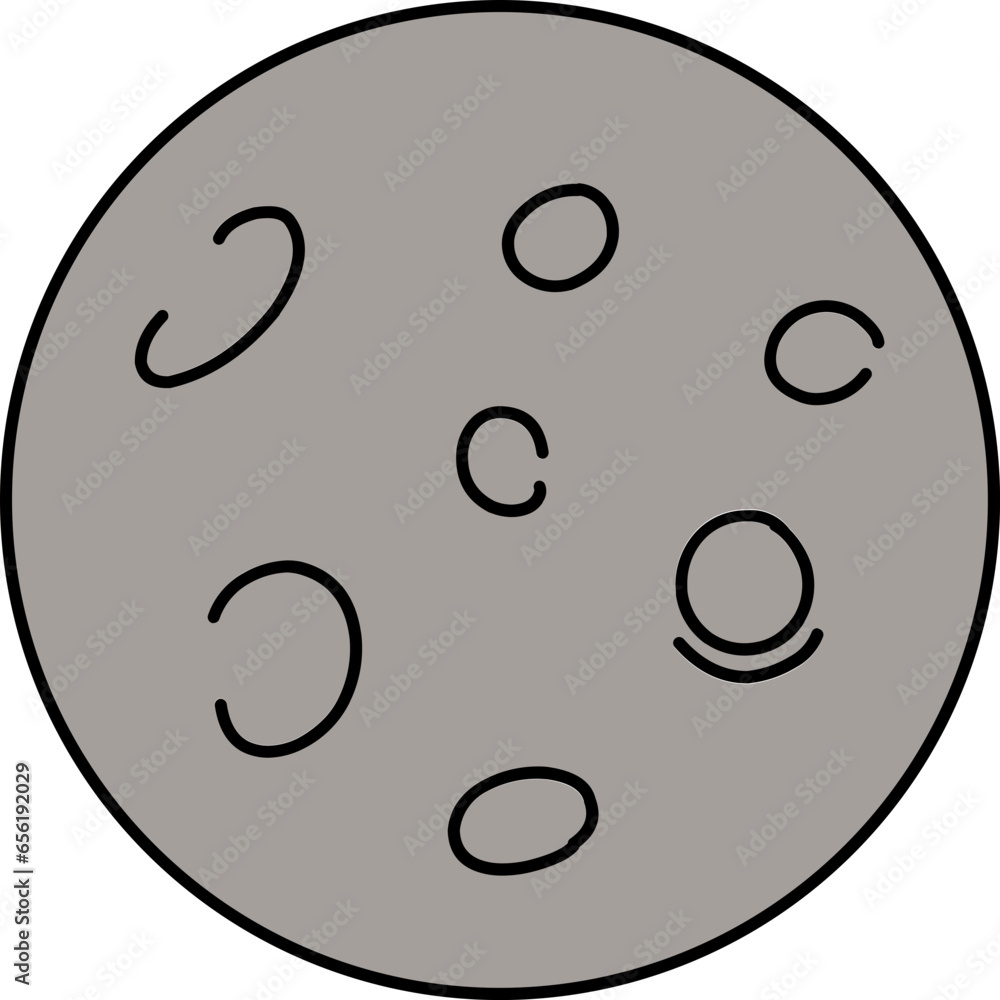 Moon planet doodle Moon planet doodle