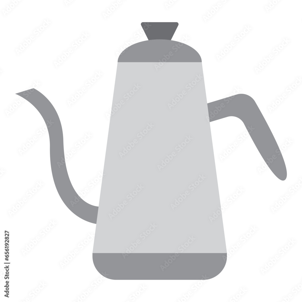 Obraz premium Illustration of Coffee Pot design Flat Icon