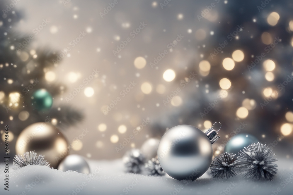 christmas background with balls and snowflakes christmas background with balls and snowflakes