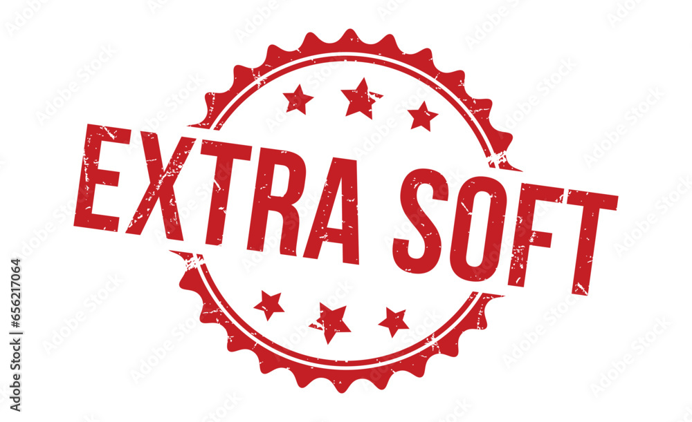 Extra Soft grunge rubber stamp on white background. Extra Soft Rubber Stamp. Extra Soft grunge rubber stamp on white background. Extra Soft Rubber Stamp.