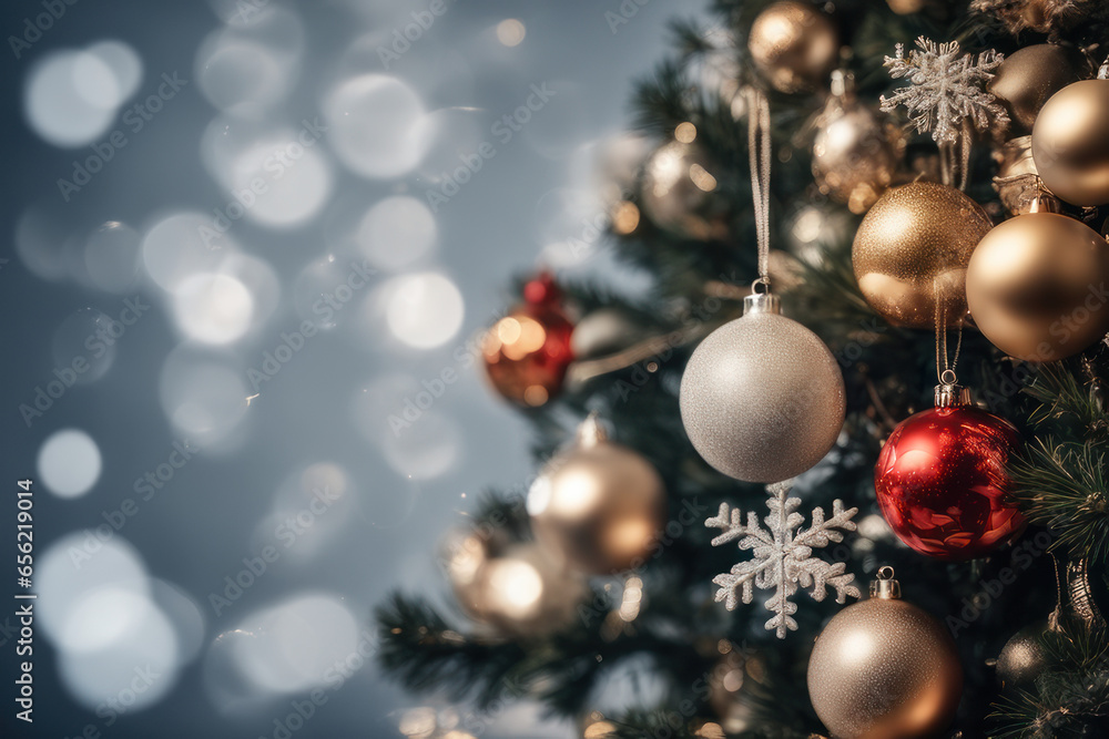 Fototapeta premium beautiful white christmas background