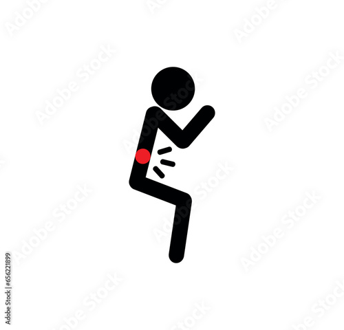 stomach icon on white background