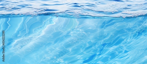 Undulating pool waters surface