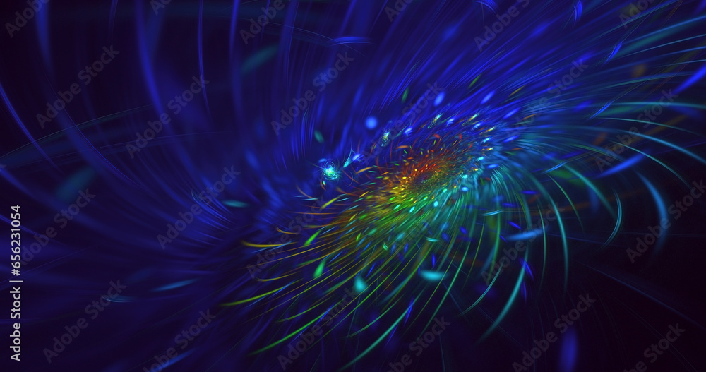 3D manual rendering abstract colorful fractal light background 3D manual rendering abstract colorful fractal light background