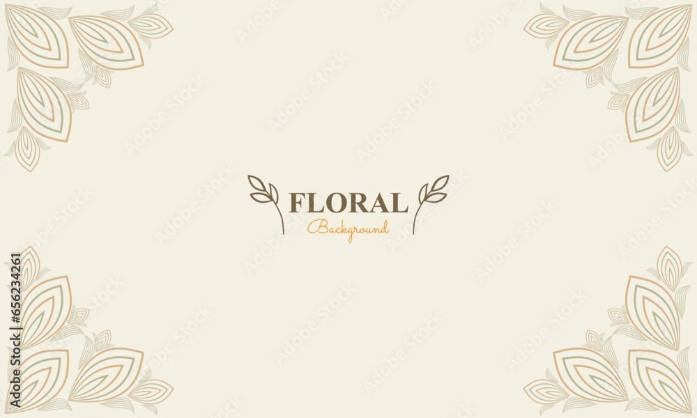 floral background with abstract natural shape, leaf and floral ornament in soft pastel color style floral background with abstract natural shape, leaf and floral ornament in soft pastel color style