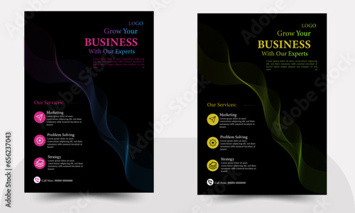 Modern Flyer design template, Book cover design in vector art in premium quality.