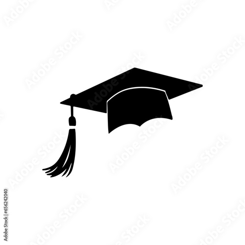 graduation cap silhouette illustration