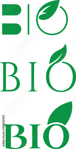 bio logo design vector