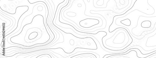 Abstract geometric topographic contour map background. Topographic map and landscape terrain texture grid. Abstract topographic map lines, wavy contour background. 