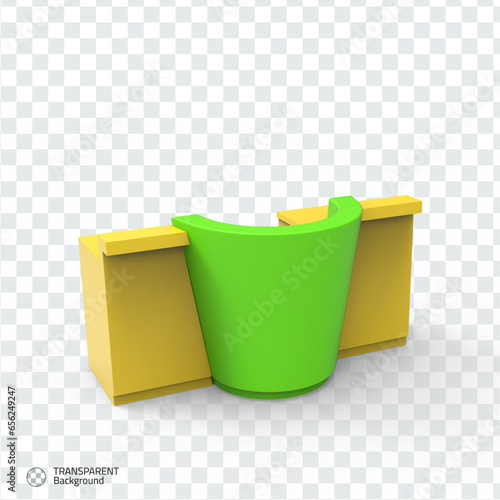 exhibition booth 3d rendering