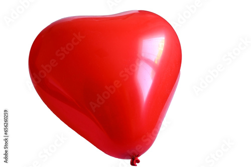 Red heart on white background © Toni