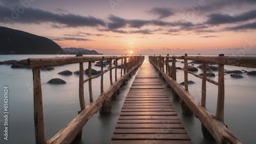 sunset over the pier © akarawit