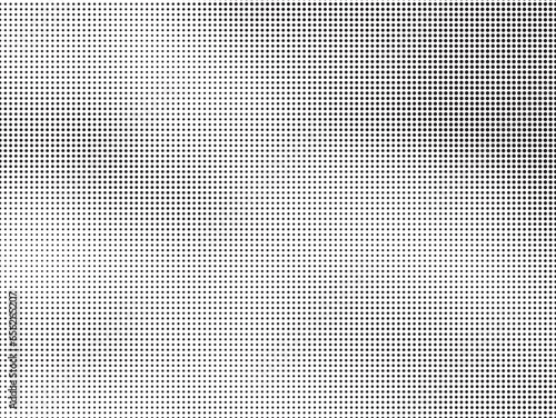 Halftone vector background. Monochrome halftone pattern. Abstract geometric dots background. Pop Art comic gradient black white texture. Design for presentation banner, poster, flyer, business card.	
