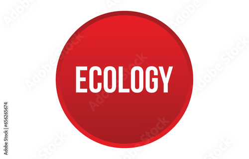 Vector illustration modern ecology banner, Isolated web element.