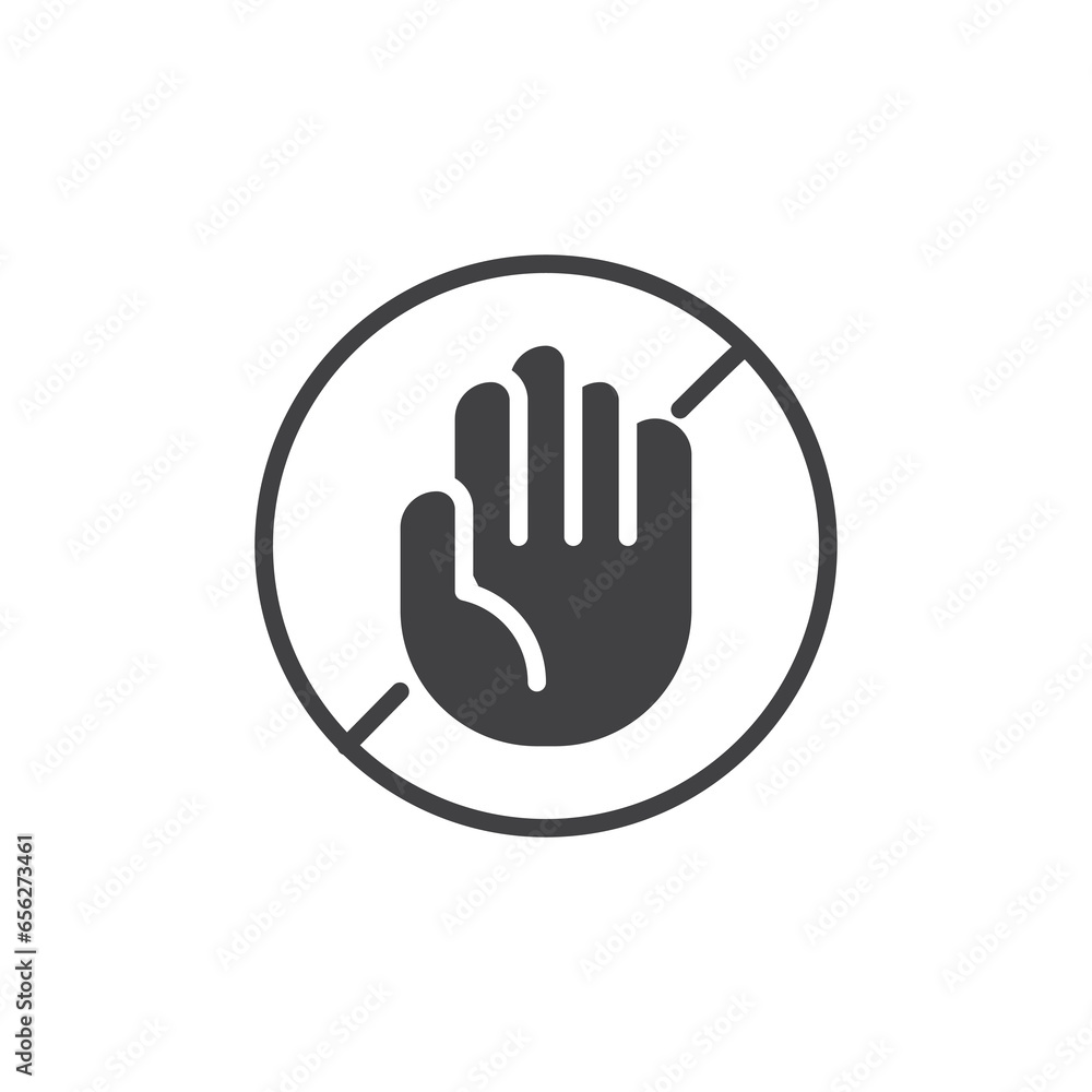 Do not touch vector icon Do not touch vector icon