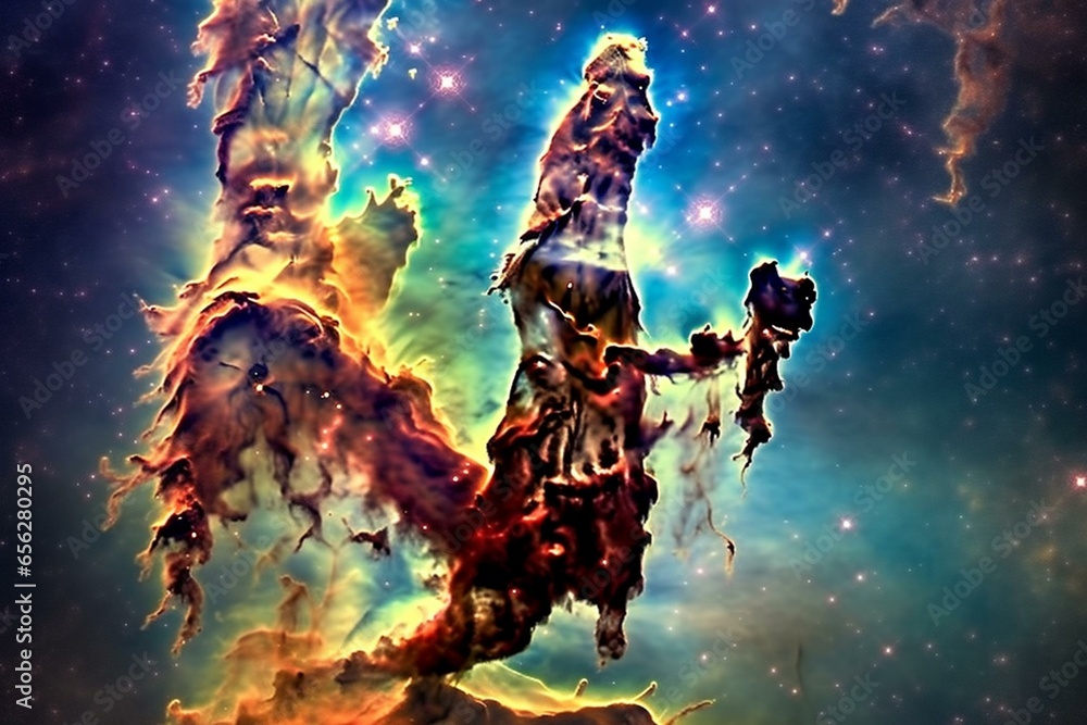 Astounding new perspective on the stunning Eagle Nebula's pillars of