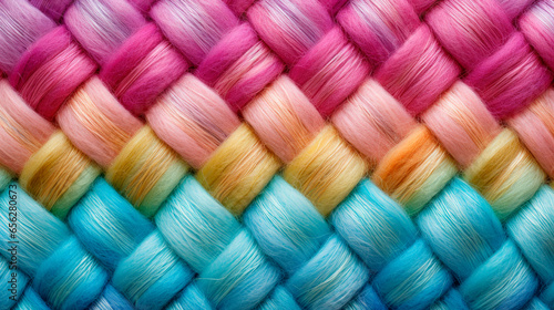 Symmetrical woven fluffy fabric pattern