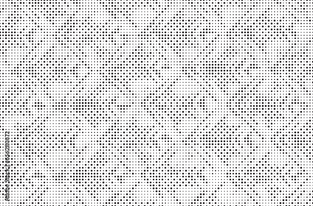 Halftone vector background. Monochrome halftone pattern. Abstract geometric dots background. Pop Art comic gradient black white texture. Design for presentation banner, poster, flyer, business card. Halftone vector background. Monochrome halftone pattern. Abstract geometric dots background. Pop Art comic gradient black white texture. Design for presentation banner, poster, flyer, business card.