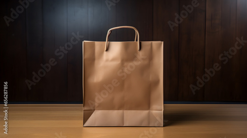 Brown Paper Bag for Shopping or Lunch