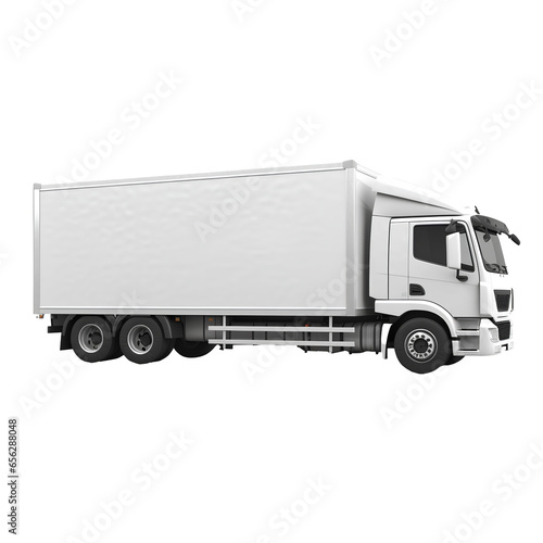 white delivery truck on transparent background PNG © PNG for U