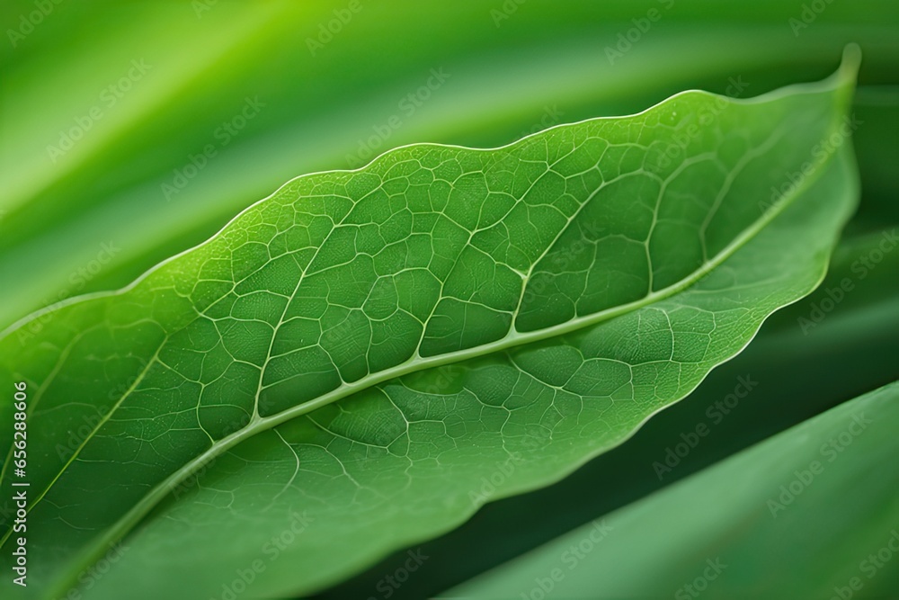 Close-up Macro Photography of Fresh Green Leaf with Raindrop abstract background Close-up Macro Photography of Fresh Green Leaf with Raindrop abstract background