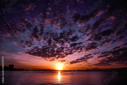 A Magical Sunset over the Waters of Guanabara Bay - Pier Mauá, Rio de Janeiro photo