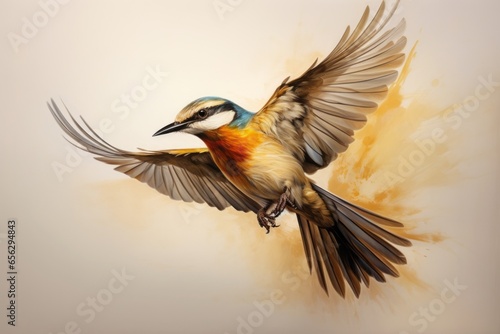 A bird species with evolved wings, enabling them to cover vast distances during migrations in search of food and suitable habitats.