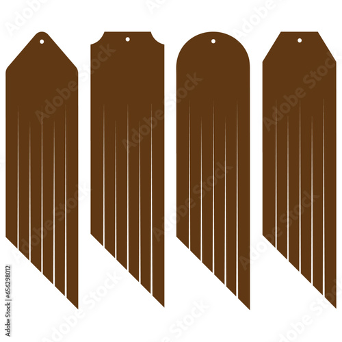 Long Fringe Earring Templates