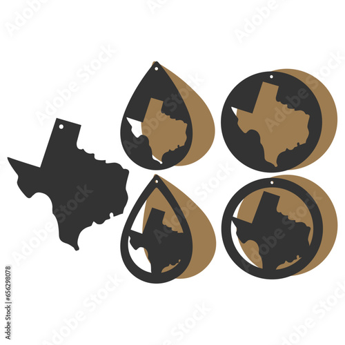 Texas Earring Templates