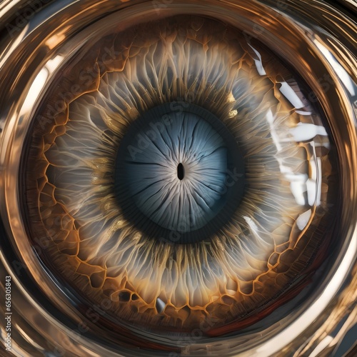 A cross-section of a human eye, highlighting the complex structures responsible for vision1 photo