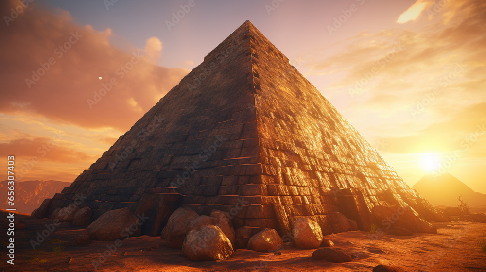 great pyramid of giza egypt - obrazy, fototapety, plakaty 