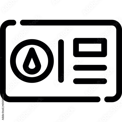 Blood Donor Card Icon