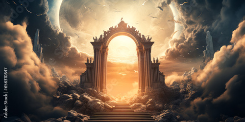 Eternal Rest: The Welcoming Gates of Heaven
