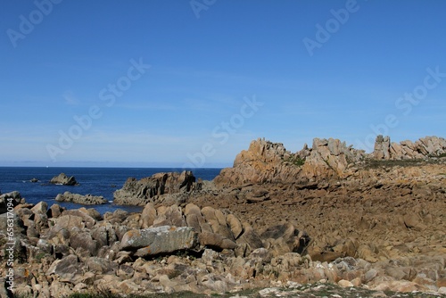 les rochers    la pointe de Primel Plougasnou Bretagne