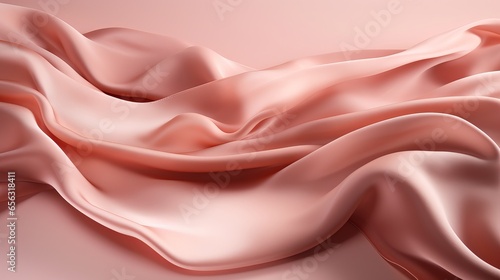 flowing fabric in the background. soft. Display of the product. opulent mockup in 3D with an advertisement copy space