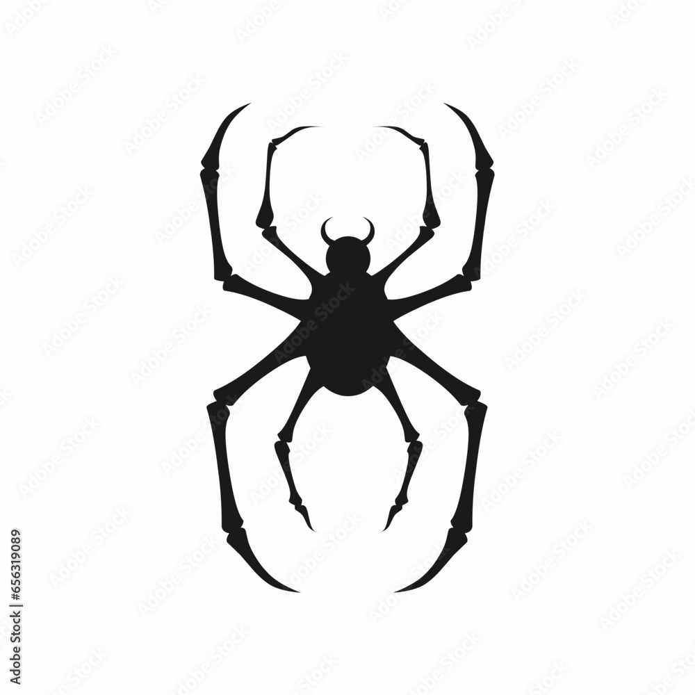 Obraz premium spider vector icon illustration isolated on white background