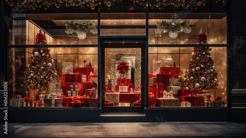 captivating images of Black Friday Storefronts adorned with festive decorations and eye-catching signage to attract eager shoppers.