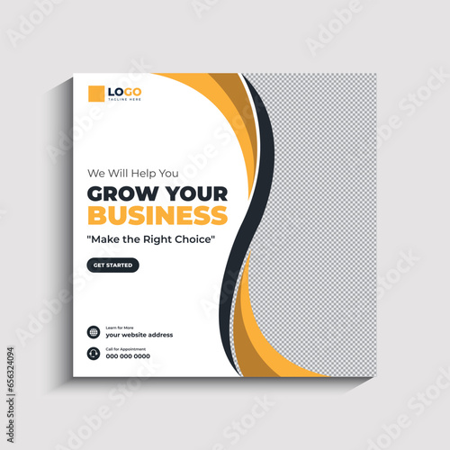 Digital Marketing Agency Social Media Post and Web Banner Template