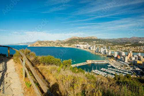 Calpe (Calp), Spain. Penon de Ifach natural park view photo