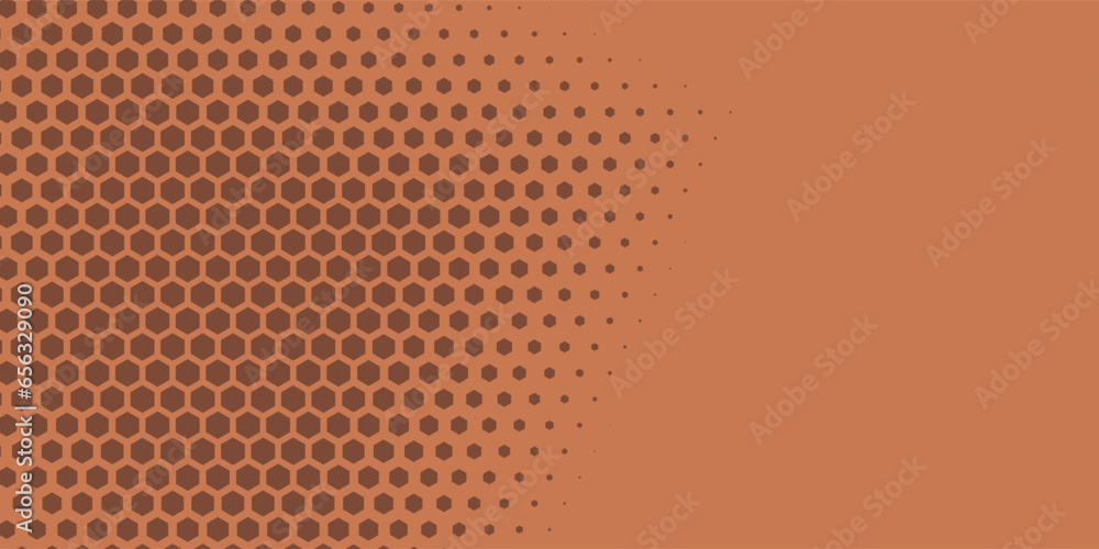 Obraz premium Geometric abstract Hexagon Two Color Background