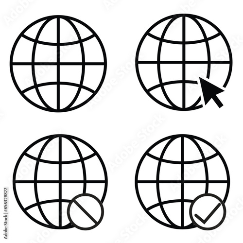 web icon internet icon set