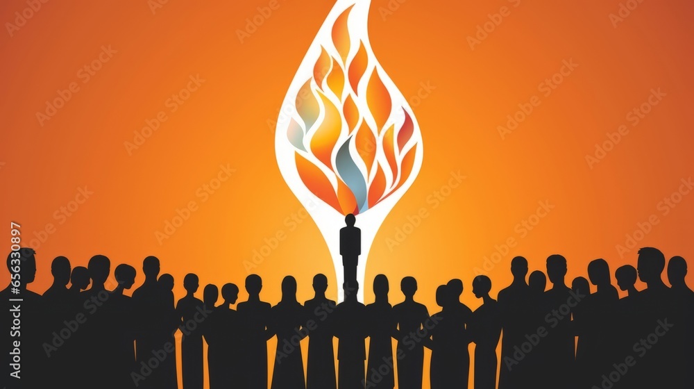 Torch of Unity A single torch whose flame transforms into simple