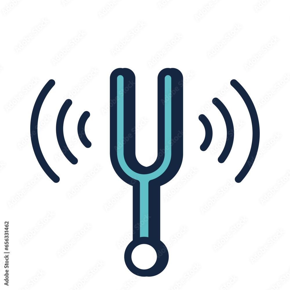 Tuning Fork icon vector stock illustration Tuning Fork icon vector stock illustration