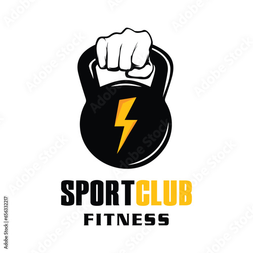 Fitnesss GYM Logo Illustratin Design - Logo template sport club logo or emblem Designs 2 photo