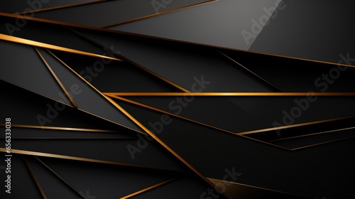 elegant gold and black background with thin golden lines