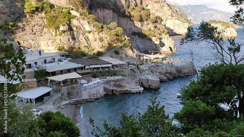 Marina del Cantone - Scorcio della Spiaggia di Recommone dal sentiero photo